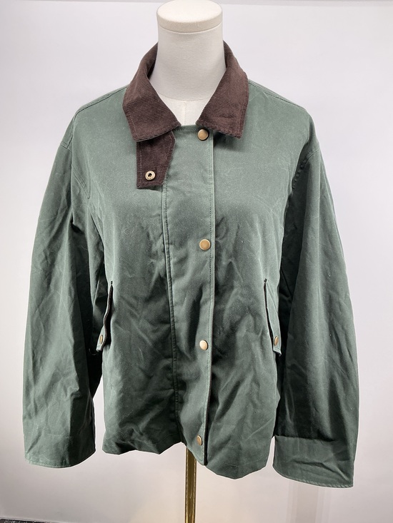 Quince Jackets & Blazers - Organic Waxed Cotton Cropped Barn Jacket